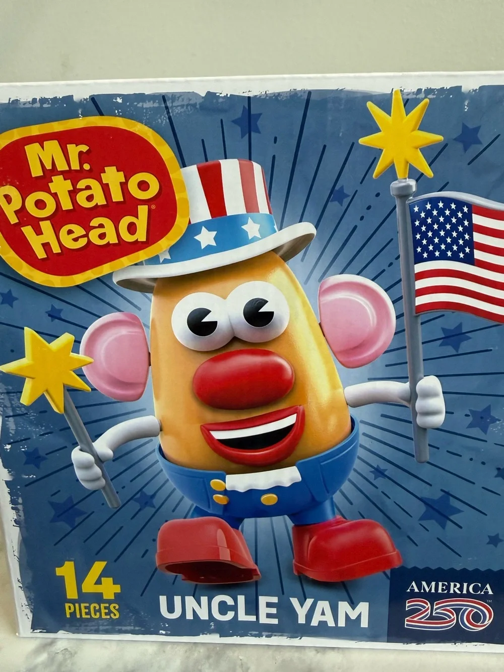 Mr. Potato Head 14pc Uncle Yam, 250th USA Birthday Uncle Sam Edition 2026